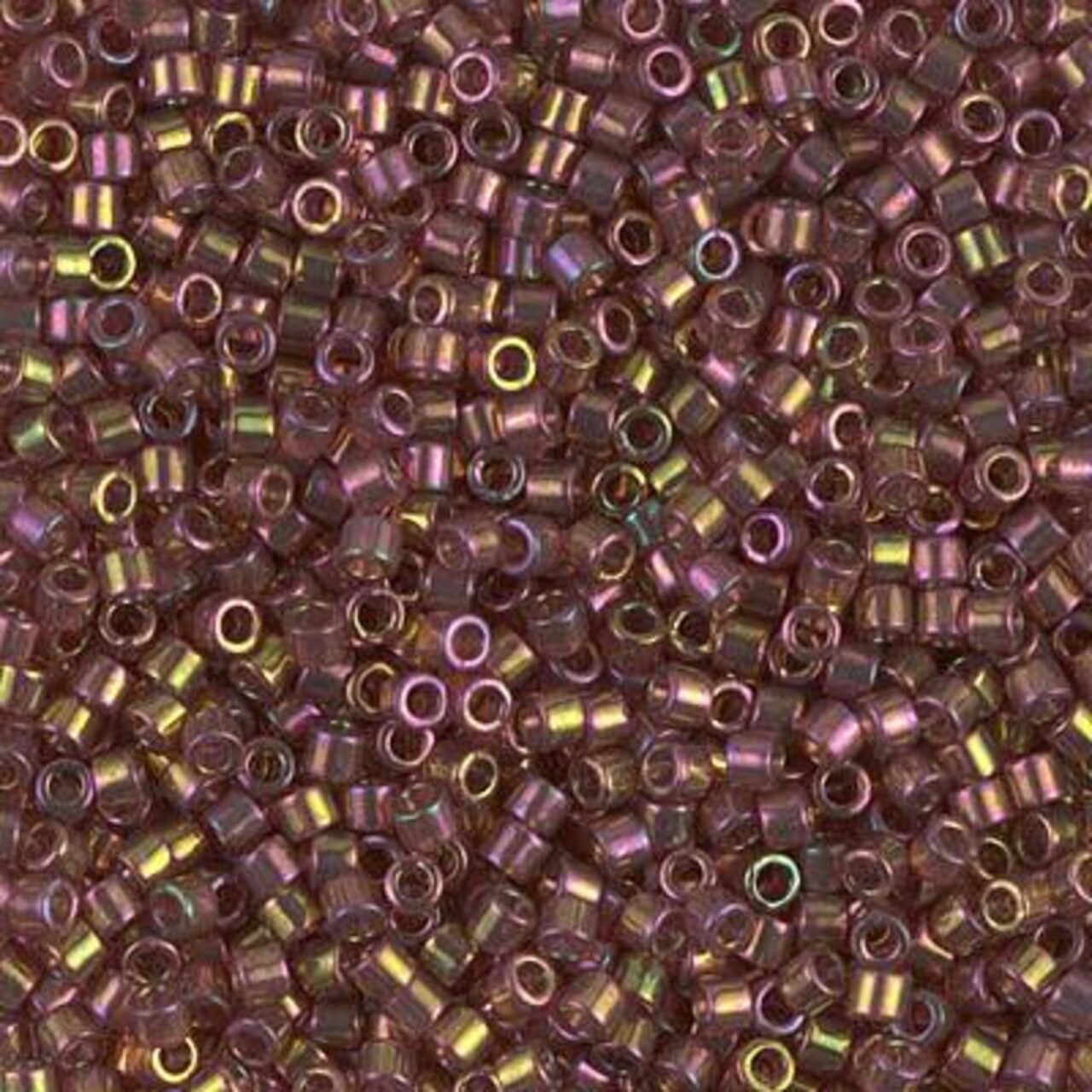 Miyuki Delica Bead 10/0, DBM0103, Dark Topaz Rainbow Gold Luster